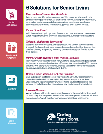 6 Solutions for Senior Living